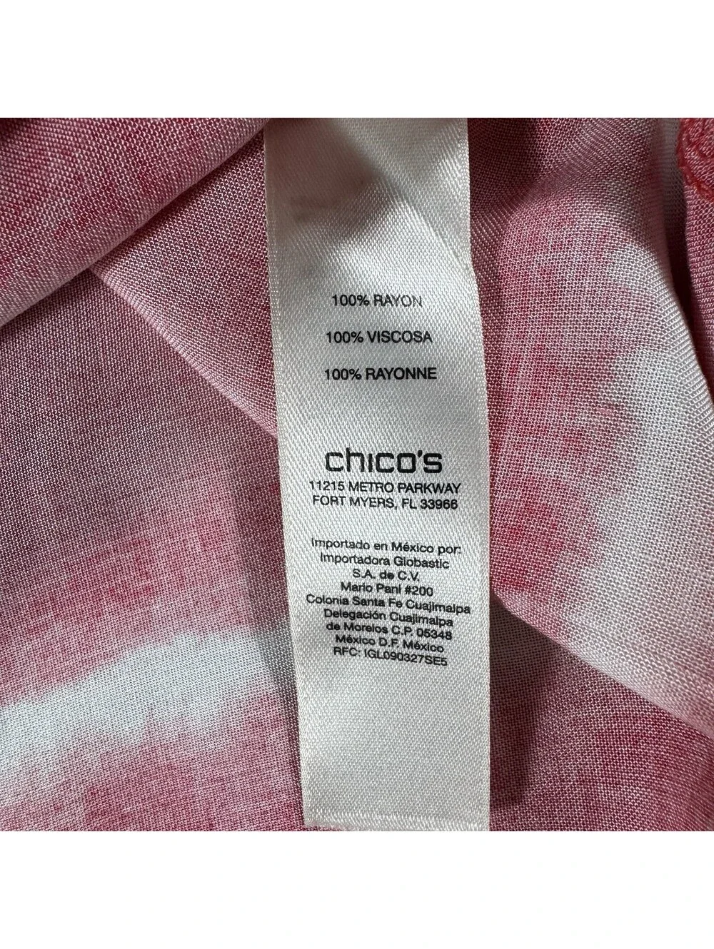 Chicos Tie-Dye Maxi Skirt Size 0 (s) Pink White Pull On